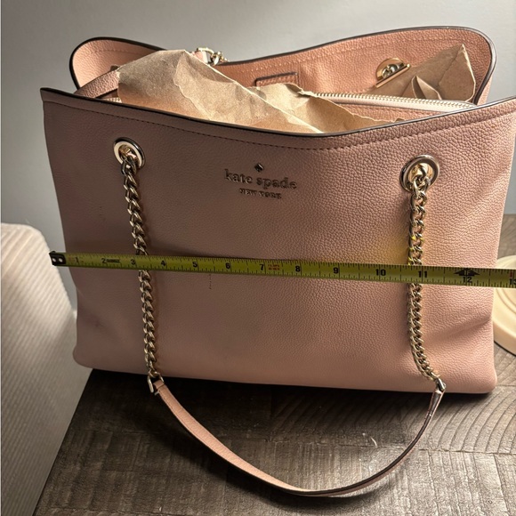 Kate Spade Blush Jordyn Medium Chain Handle Bag with Gold Chain - Picture 8 of 15